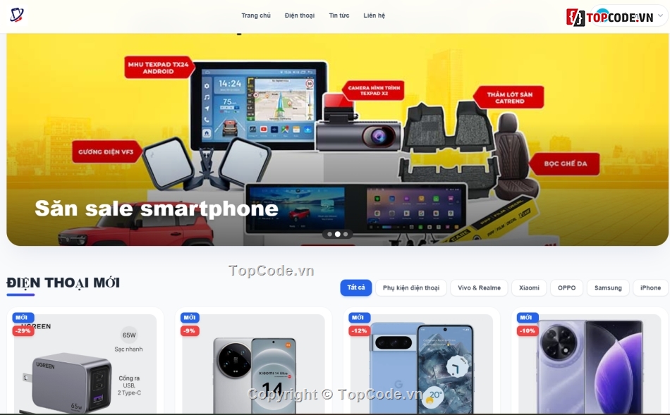 Website php,php bán diện thoại,Web điện thoại